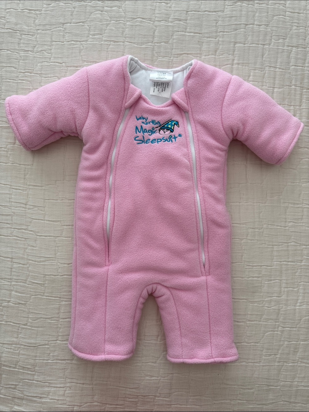 Magic Sleepsuit Baby Merlin's NWT Microfleece Swaddle Transition - Pink, 6-9 M
